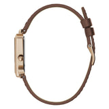 Guess Triangle Brown Leather Strap Women Watch GW0548L2