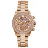 Guess Chronograph Rose Gold Stainless Steel Women Watch GW0557L2