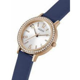Guess White Dial And Blue Silicon Strap Women Watch GW0591L1