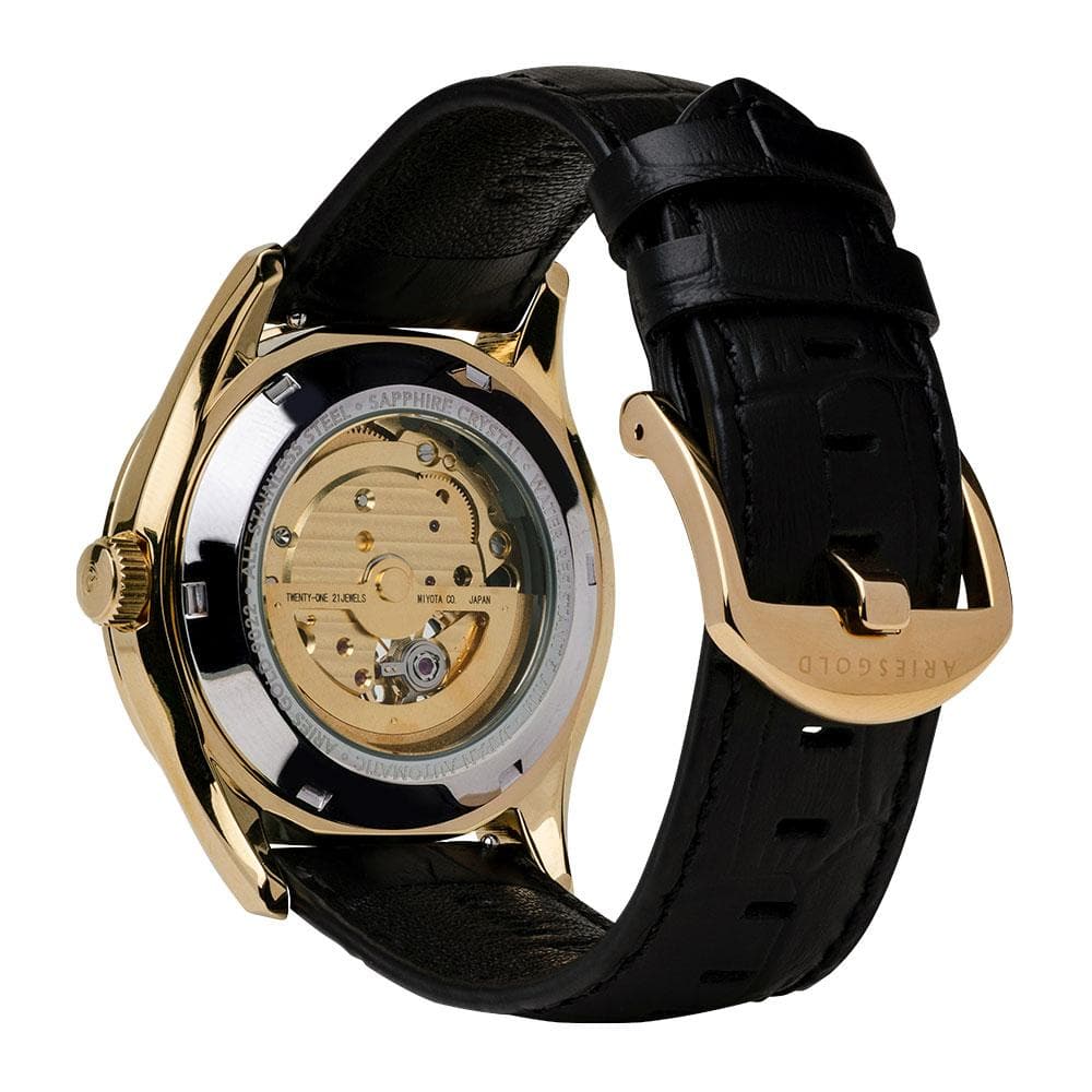 ARIES GOLD INSPIRA G 9022 G-BK MEN'S WATCH - H2 Hub Watches