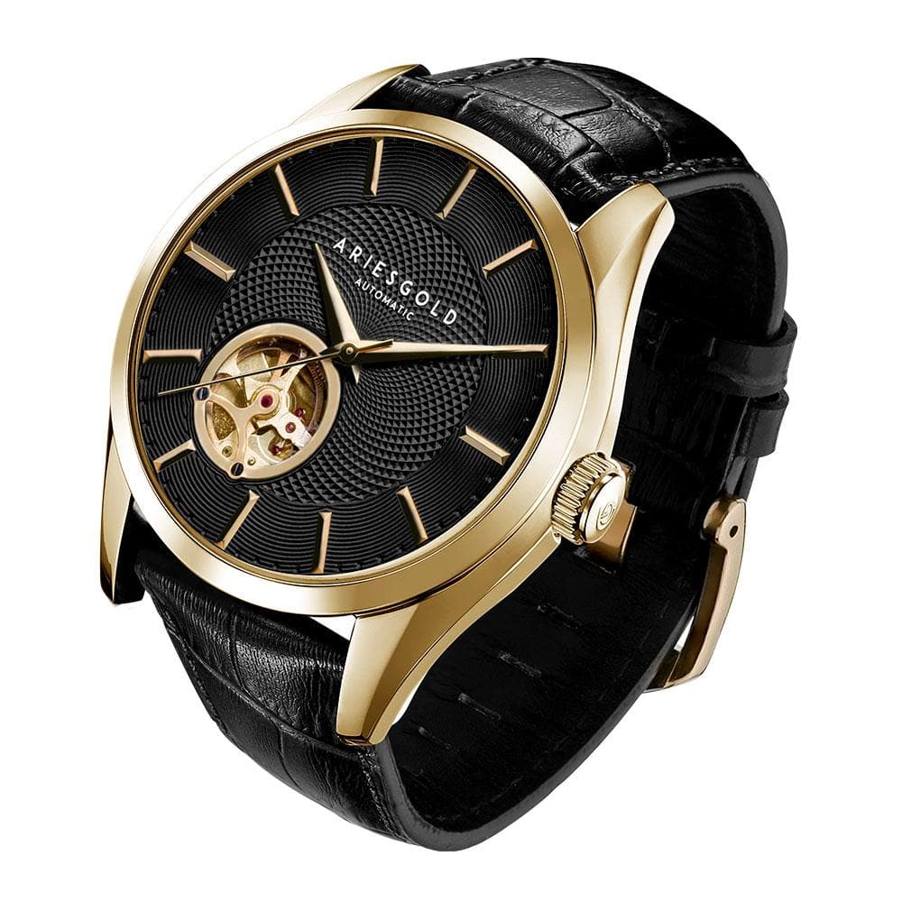 ARIES GOLD INSPIRA G 9022 G-BK MEN'S WATCH - H2 Hub Watches