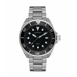 Aries Gold Dreadnought Silver Men's Watch - Japan Automatic | G 9029 SBK-BK