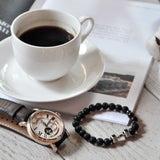 ARIES GOLD AUTOMATIC INSPIRE GAUNTLET VINTAGE ROSE GOLD STAINLESS STEEL G 903 RG-W BROWN LEATHER STRAP MEN'S WATCH - H2 Hub Watches