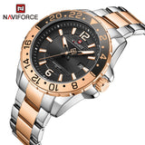 NAVIFORCE NF9192 S/RG/B TWO-TONE STAINLESS STEEL MEN'S WATCH