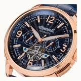 Ingersoll The Regent Automatic I00301B Blue Leather Strap Men's Watch