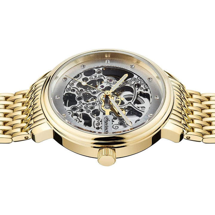 INGERSOLL CROWN AUTOMATIC GOLD STAINLESS STEEL I06103 MEN'S WATCH - H2 Hub Watches