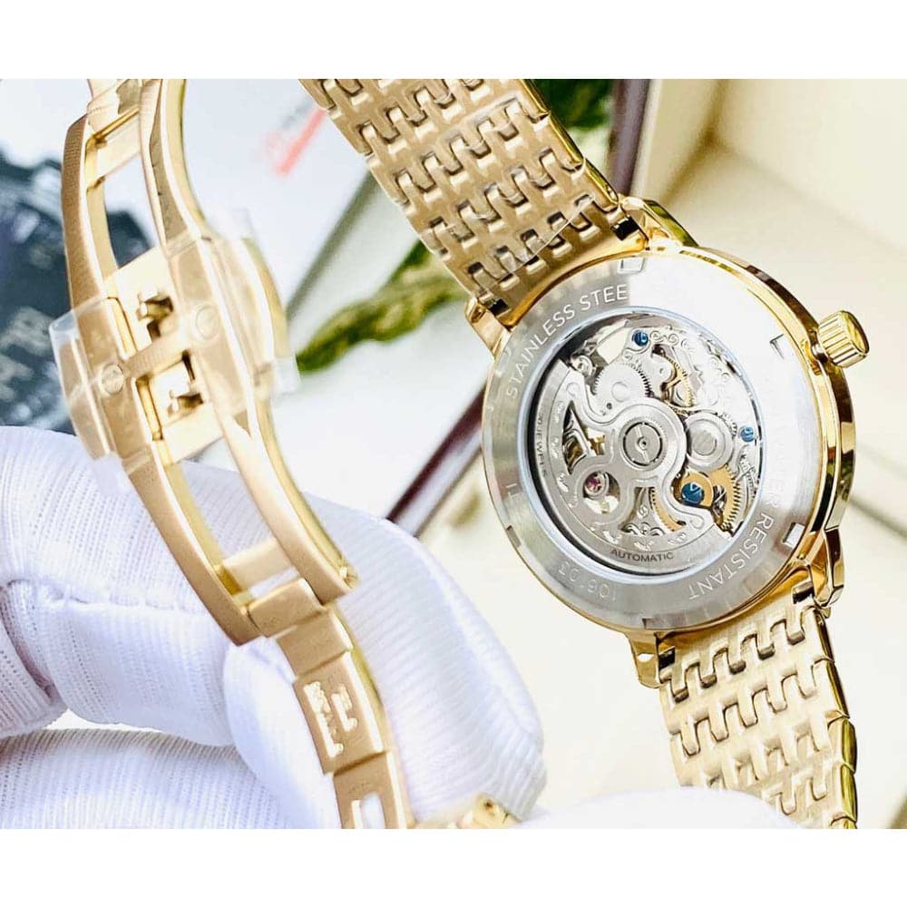 INGERSOLL CROWN AUTOMATIC GOLD STAINLESS STEEL I06103 MEN'S WATCH - H2 Hub Watches