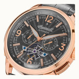 INGERSOLL I00302B BLACK LEATHER AUTOMATIC MEN WATCH