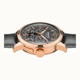 INGERSOLL I00302B BLACK LEATHER AUTOMATIC MEN WATCH