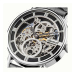 Ingersoll The Herald Automatic Silver Stainless Steel I00402 Grey Leather Strap Men's Watch - H2 Hub Watches
