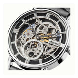 Ingersoll The Herald Automatic Silver Stainless Steel I00402 Grey Leather Strap Men's Watch - H2 Hub Watches