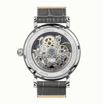 Ingersoll The Herald Automatic Silver Stainless Steel I00402 Grey Leather Strap Men's Watch - H2 Hub Watches
