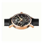 Ingersoll The Herald Automatic Gold Stainless Steel I00403 Black Leather Strap Men's Watch - H2 Hub Watches