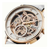 Ingersoll The Herald Automatic Gold Stainless Steel I00404 White Leather Strap Women's Watch - H2 Hub Watches