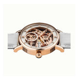Ingersoll The Herald Automatic Gold Stainless Steel I00404 White Leather Strap Women's Watch - H2 Hub Watches