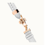 Ingersoll The Herald Automatic Gold Stainless Steel I00404 White Leather Strap Women's Watch - H2 Hub Watches