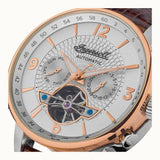 Ingersoll The Grafton Automatic Gold Stainless Steel I00701B Brown Leather Strap Men's Watch