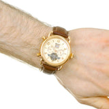 Ingersoll The New England Automatic Gold Stainless Steel I00901 Brown Leather Strap Men's Watch