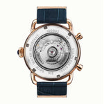 Ingersoll The New England Automatic Gold Stainless Steel I00902 Blue Leather Strap Men's Watch - H2 Hub Watches