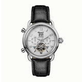 Ingersoll The New England Automatic Silver Stainless Steel I00903 Black Leather Strap Men's Watch - H2 Hub Watches