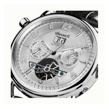 Ingersoll The New England Automatic Silver Stainless Steel I00903 Black Leather Strap Men's Watch - H2 Hub Watches