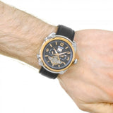 Ingersoll The Michigan Automatic I01102B Black Leather Strap Men's Watch