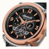 Ingersoll The Michigan Automatic I01102B Black Leather Strap Men's Watch