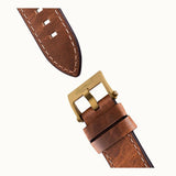 Ingersoll The Michigan Automatic Gold Stainless Steel I01104 Light Brown Leather Strap Men's Watch
