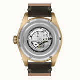 Ingersoll The Scovill Automatic Gold Stainless Steel I05007 Dark Green Leather Strap Men's Watch