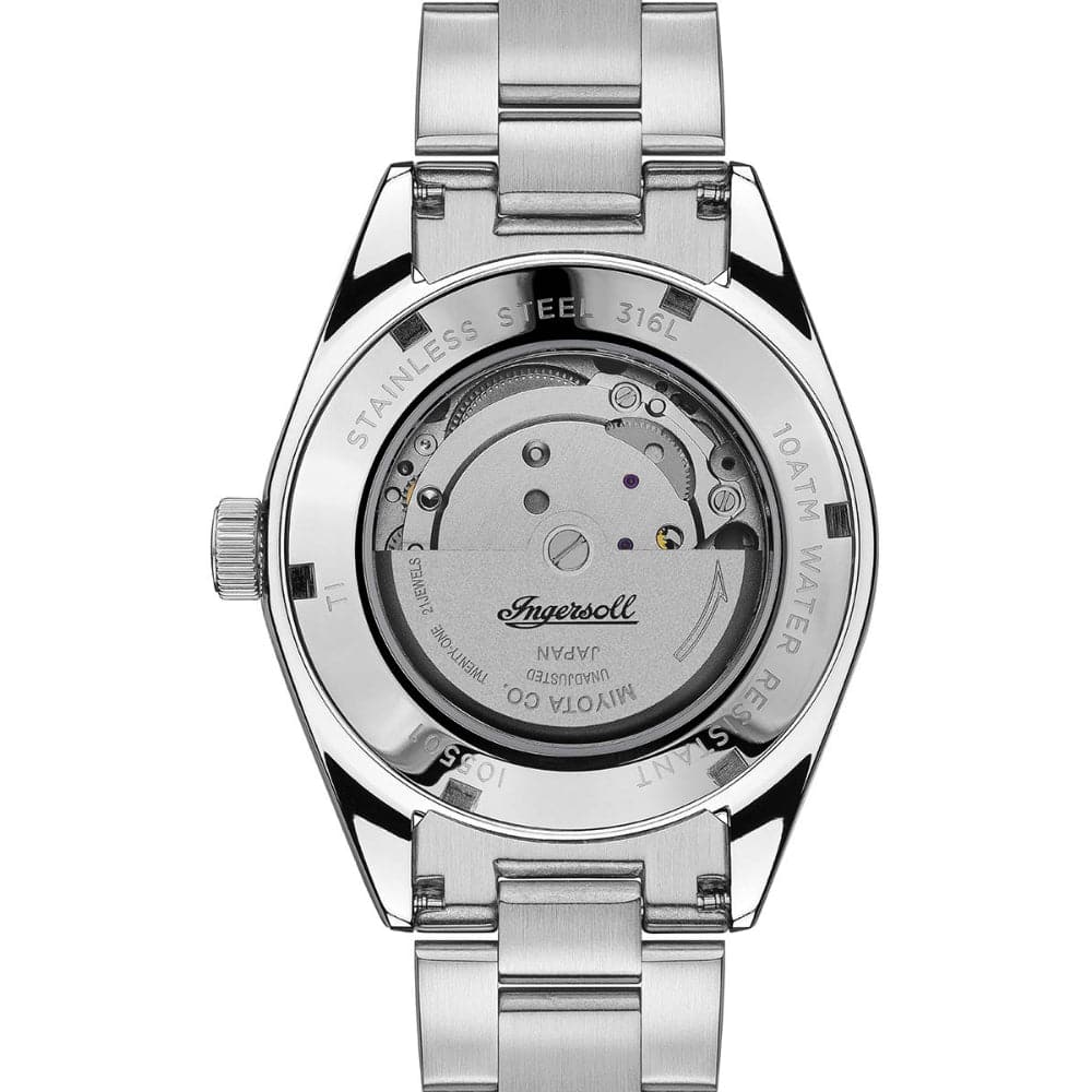INGERSOLL RELIANCE I05501 AUTOMATIC SILVER STAINLESS STEEL MEN'S WATCH - H2 Hub Watches