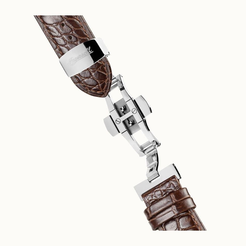 INGERSOLL AUTOMATIC I05801 BROWN LEATHER MEN'S WATCH - H2 Hub Watches