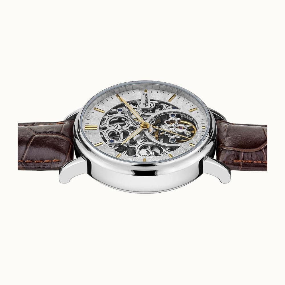 INGERSOLL AUTOMATIC I05801 BROWN LEATHER MEN'S WATCH - H2 Hub Watches