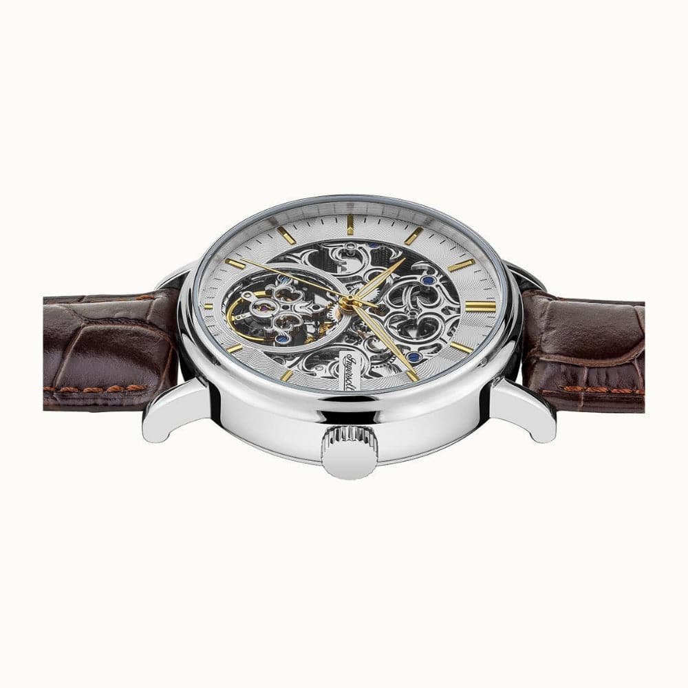 INGERSOLL AUTOMATIC I05801 BROWN LEATHER MEN'S WATCH - H2 Hub Watches