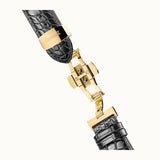 Ingersoll Charles Automatic Gold Stainless Steel I05802 Black Leather Strap Men's Watch - H2 Hub Watches