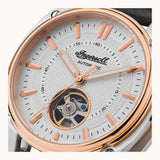 Ingersoll The Director Automatic Rose Gold Stainless Steel I08101 Black Leather Strap Men's Watch
