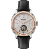 Ingersoll The Director Automatic Rose Gold Stainless Steel I08101 Black Leather Strap Men's Watch