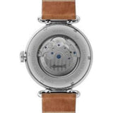 Ingersoll The Protagonist Automatic Silver Gold Stainless Steel I08901 Ligt Brown Leather Strap Men's Watch
