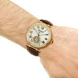 Ingersoll The Protagonist Automatic Gold Stainless Steel I08902 Brown Leather Strap Men's Watch