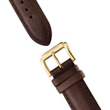 Ingersoll The Protagonist Automatic Gold Stainless Steel I08902 Brown Leather Strap Men's Watch