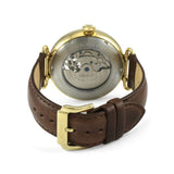 Ingersoll The Protagonist Automatic Gold Stainless Steel I08902 Brown Leather Strap Men's Watch