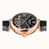 Ingersoll The Protagonist Automatic Rose Gold Stainless Steel I08903 Black Leather Strap Men's Watch