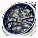 Ingersoll The Star Automatic Silver Stainless Steel I09403 Black Leather Strap Women's Watch