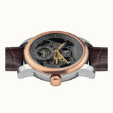 Ingersoll The Baldwin Automatic Rose Gold Stainless Steel I11001 Brown Leather Strap Men's Watch