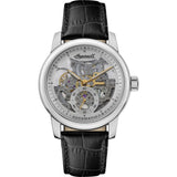 Ingersoll The Baldwin Automatic Silver Stainless Steel I11002 Black Leather Strap Men's Watch