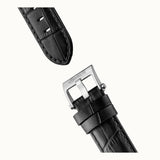Ingersoll The Baldwin Automatic Silver Stainless Steel I11002 Black Leather Strap Men's Watch
