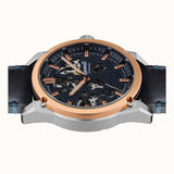 Ingersoll The Carroll Automatic I11602 Blue Leather Strap Men's Watch