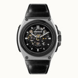 Ingersoll The Motion Automatic I11702 Black Leather Strap Men's Watch