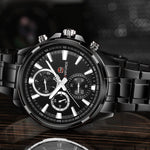 NAVIFORCE CHRONOGRAPH NF9089 B/B MEN'S WATCH - H2 Hub Watches
