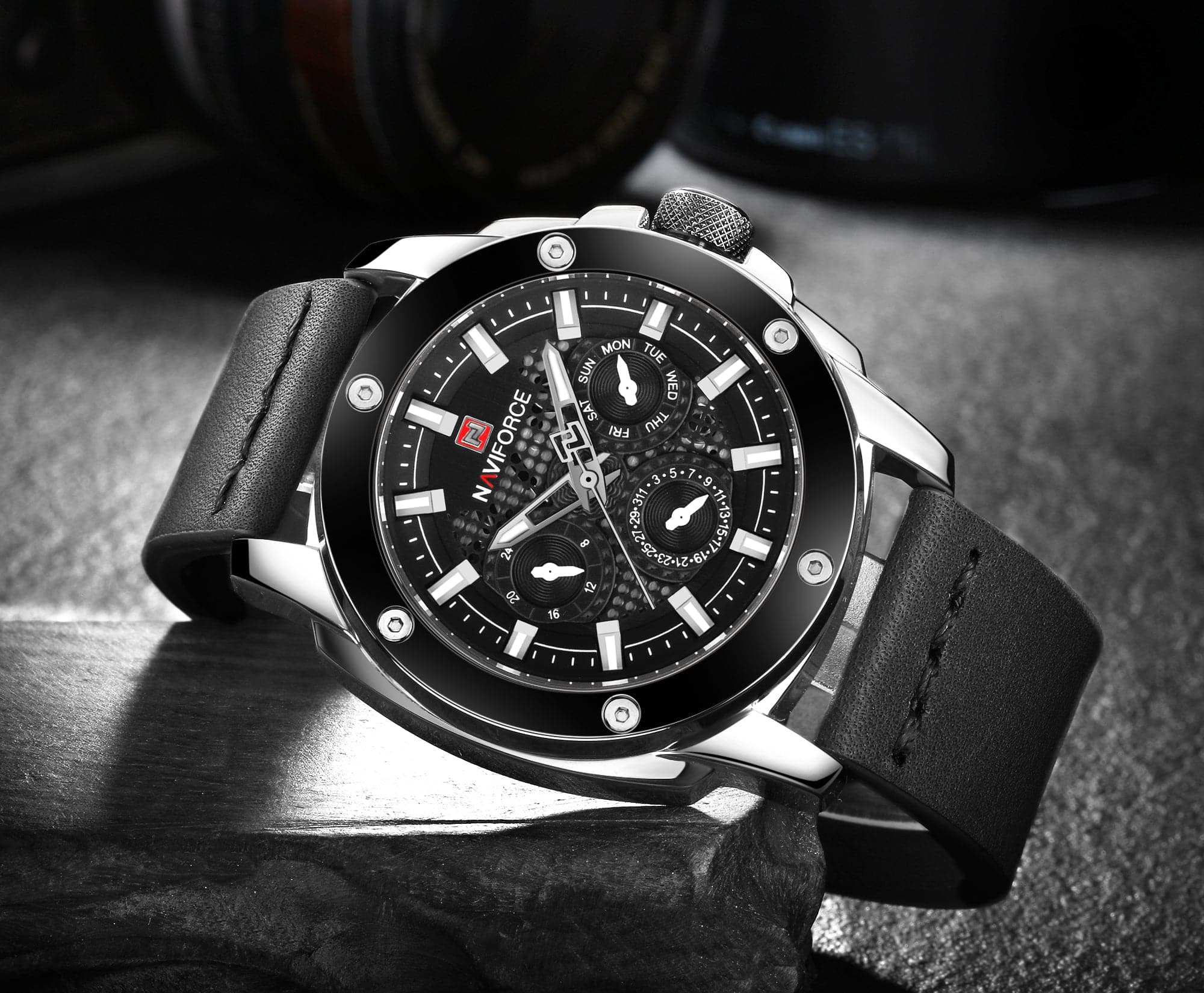NAVIFORCE ANALOG NF9116 S/B/B QUARTZ MEN'S WATCH - H2 Hub Watches