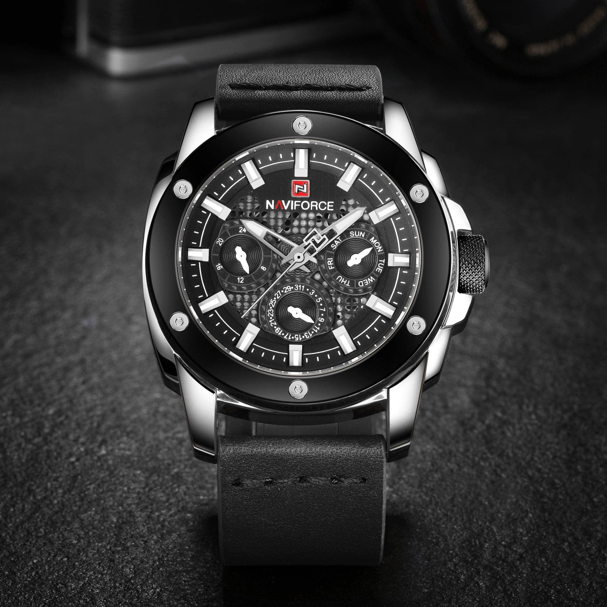 NAVIFORCE ANALOG NF9116 S/B/B QUARTZ MEN'S WATCH - H2 Hub Watches